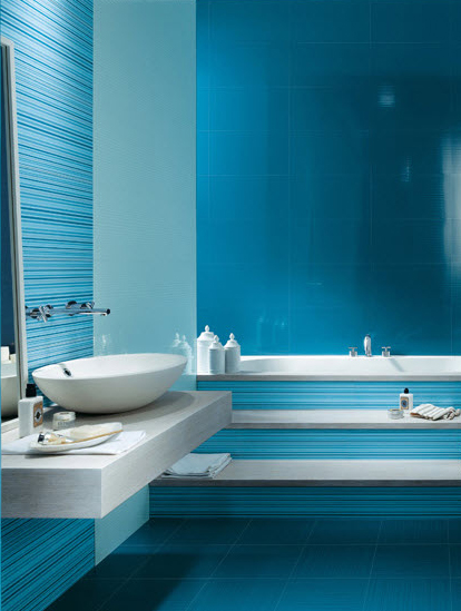 Colores para el cuarto de baño azul